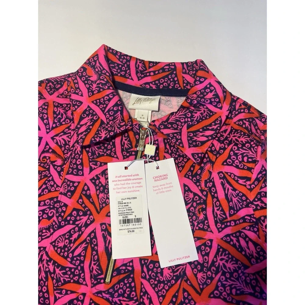 LILLY PULITZER SIZE SMALL 4-5‎ YEARS MINI ELENI PULLOVER STAR SEARCHING NWT